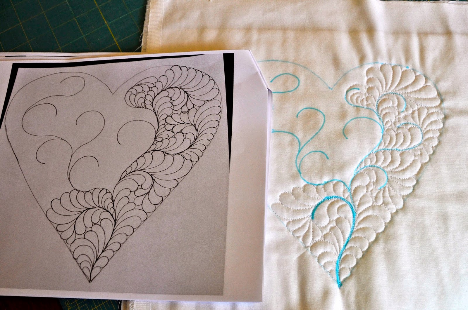 Feathered Heart.....Machine Quilting LuAnn Kessi Bloglovin’